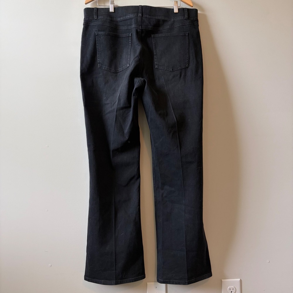 Betabrand Jean Yoga Pants Womens XXL Black Straight Leg Stretch - Picture 2 of 4